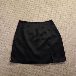 Elegant Black Women's Skirt With Slit